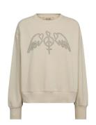 Mmjaylin O-Ls Sweatshirt Beige MOS MOSH
