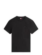 Tjm Reg Sflag Slub Ss Tee Black Tommy Jeans