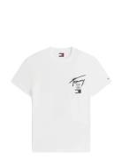 Tjm Reg City Sign Ss Tee Ext White Tommy Jeans