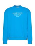 Eu 350Terry 1968 Nyc Graphic Cn Blue Calvin Klein Jeans