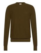 Ls Textured Cotton Crewnk Sweate Khaki Calvin Klein