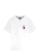 Brand Love Text Stack Tee White Tommy Hilfiger