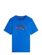 Brand Love Big Text Tee Blue Tommy Hilfiger
