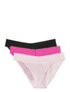 Low Rise Bikini 3Pk Pink Calvin Klein