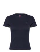 Tjw Slim C-Neck Tee Navy Tommy Jeans