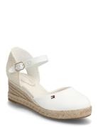 Mid Wedge Espad Closed Toe White Tommy Hilfiger