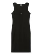 Sl Baby Rib Woven Label Square N Black Calvin Klein Jeans