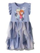 Nmfmom Frozen Ss Tulle Dress Wdi Purple Name It