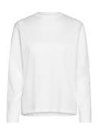 Basic O-Neck Tee L/S White Enkel Studio