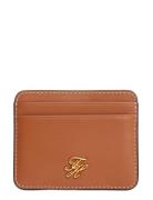 Th Script Leather Cc Holder Brown Tommy Hilfiger