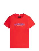 Monogram Graphic T-Shirt Red Tommy Hilfiger