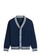 Varsity Rib V-Neck Cardigan Navy Tommy Hilfiger