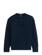 Monotype Graphic Sweater Ls Navy Tommy Hilfiger