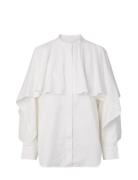 Yaslau Ls Cape Shirt - Ex White YAS