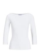 Jxfifi Str 3/4 Boatneck Top Jrs Noos White JJXX