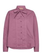 Shoshana Garment Dyed Poplin Purple Rue De Tokyo