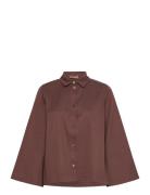 Shika Sandwashed Ct Tencel Brown Rue De Tokyo