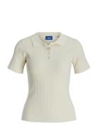 Jxhadley Tight Ss Polo Knit Noos Cream JJXX