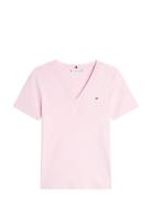 New Slim Cody V-Nk Ss Pink Tommy Hilfiger