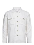 Cotton Linen Overshirt L/S White Lindbergh