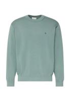 Eu Ls Cotton Relaxed Crewnk Swea Green Calvin Klein Jeans