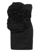 Big Flower Mini Dress Black ROTATE