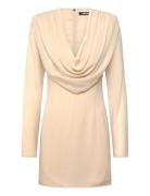 Chiffon Ls Mini Dress Beige ROTATE