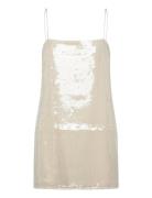 Sequin Mini Dress Beige ROTATE