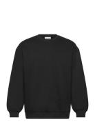 O-Neck Sweat Over Black Enkel Studio
