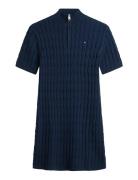Co Cable Mid Gg Shift Mk Dress Navy Tommy Hilfiger