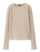 Nlfninusa Ls O-Neck S Top Cream LMTD