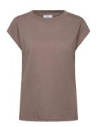 Cc Heart Basic Round-Neck T-Shirt Brown Coster Copenhagen