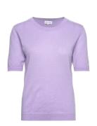 T-Shirt Over D Purple Davida Cashmere