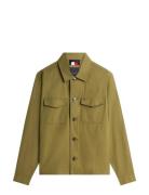 Cotton Nylon Shirt Jacket Khaki Tommy Hilfiger