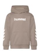 Hmljr Logo Hoodie Beige Hummel