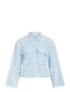 Vimerinda Crochet L/S Shirt - Noos Blue Vila