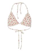 Pclaomi Lurex Bikini Triangle Top Cream Pieces