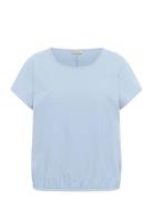 Kcnana Ss Blouse Blue Kaffe Curve