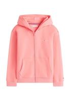 Mini Corp Zip Through Hoodie Pink Tommy Hilfiger