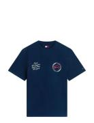Tjm Rlx Sign Circle Ss Tee Ext Navy Tommy Jeans