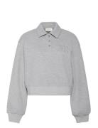 Ls Rlxed Intrlock Fashion Polo S Grey Calvin Klein Jeans