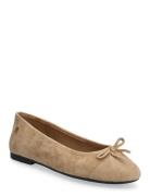 Hilfiger Suede Ballerina Beige Tommy Hilfiger