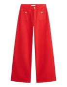 Dnm Clr 70S Wide Leg Hw Red Tommy Hilfiger