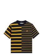 Th Stripe Mix Mdrn Ss Tee Patterned Tommy Hilfiger