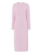 Pcflora Ls Midi Dress Jrs Noos Bc Pink Pieces