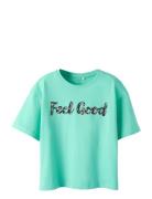 Nkfvonaya Ss Rlx Top Noos Green Name It