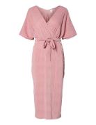 Yaslully Ss Wrap Long Dress - D2D Pink YAS