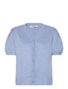 Srmarla Ss O-Neck Cardigan Knit Blue Soft Rebels