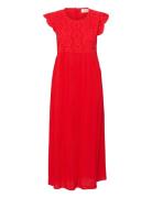 Crzita Dress Red Cream