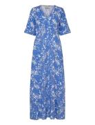 Crtiah Dress Blue Cream